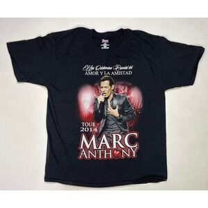 Marc Anthony Amor Y La Amistad 2014 Graphic T-shirt Women Large Black Music